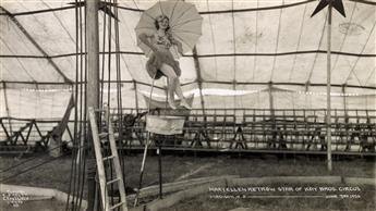 KELTY, EDWARD J. (1888-1967) Group of 3 panoramic photographs of ladies of the circus,